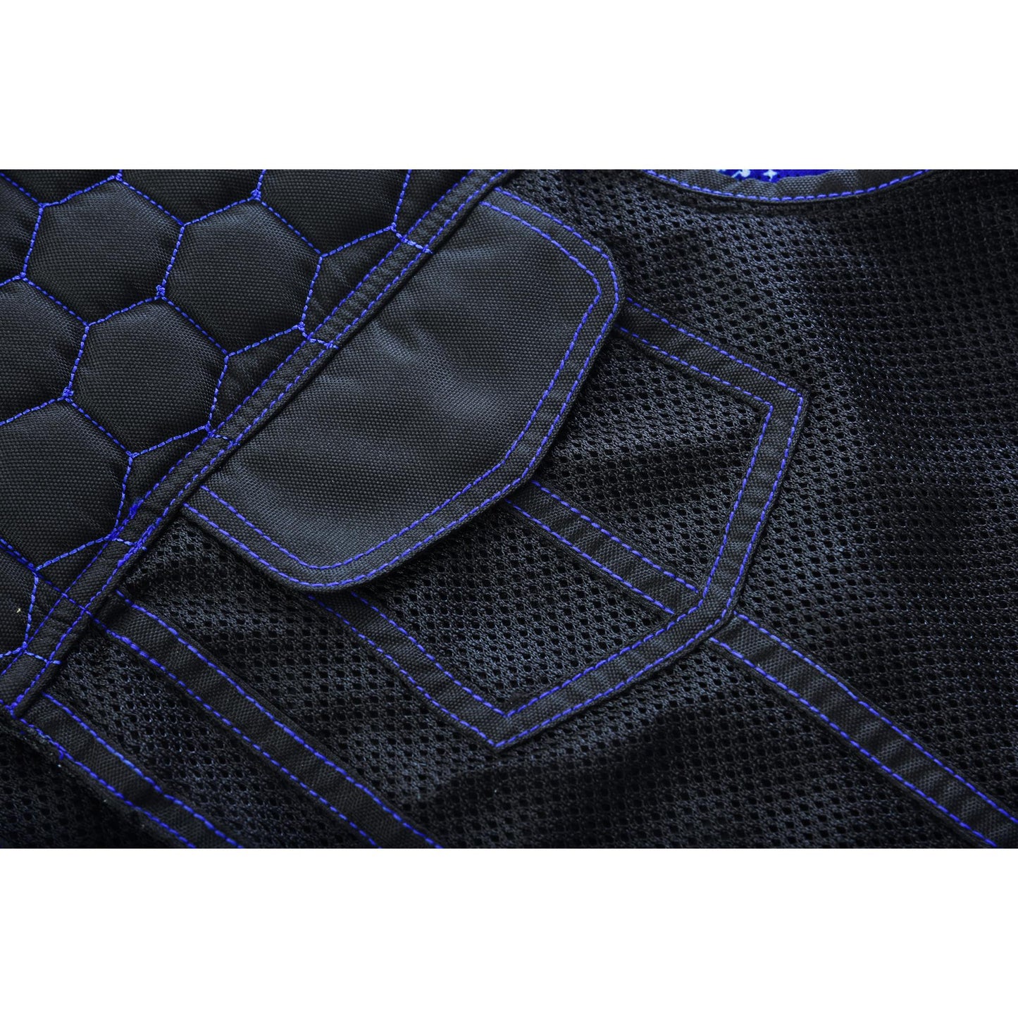 Blue Soul Men's Black Mesh Textile Vest
