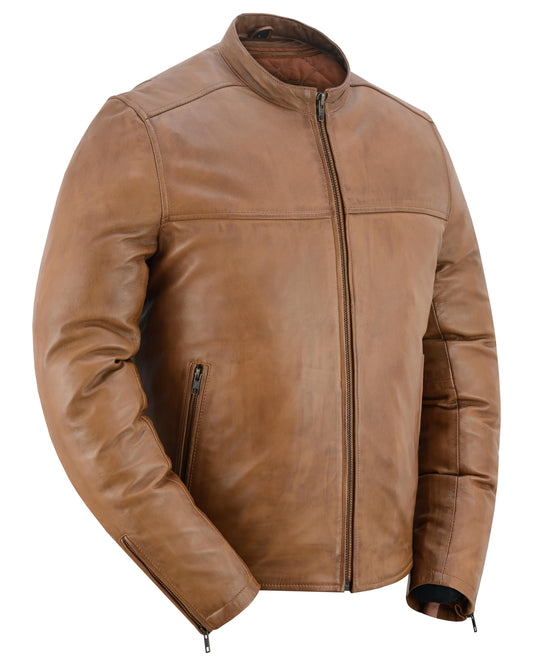 Sahara Men's Brown Fashion Leather Jacket